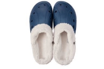 gevoerde clogs blauw