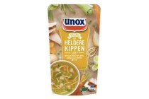 unox soep in zak heldere kippensoep