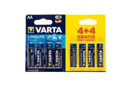 varta longlife batterijen aa 8 pack