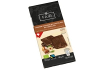 fairtrade biologische chocolade met hazelnoot