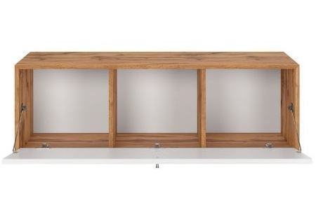 livarno living r hangkast met deur 118 x 38 cm eikenlook wit