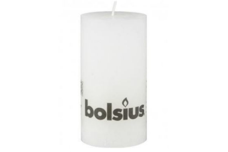 bolsius rustiek kaars wit