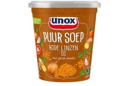 unox puur soep rode linzen ui