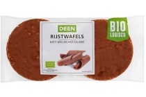 biologisch rijstwafels melkchocolade