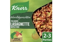 knorr wereldgerecht italiaanse lasagnette napoletana