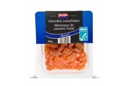 gerookte zalmflakes