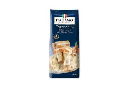 italiamo torroncini italian nougat with almonds