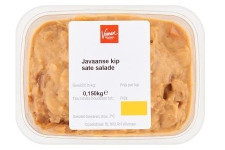 verse javaanse kip sate salade