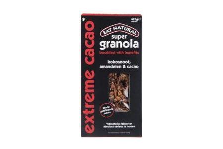 eat natural super granola extreme cacao