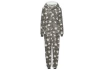 onesie dames grijs stipjes