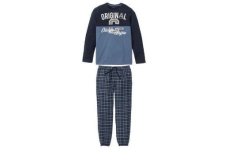 livergy heren pyjama blauw