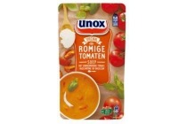 unox soep in zak romige tomatensoep