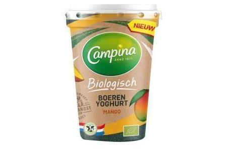 campina biologisch boeren yoghurt mango