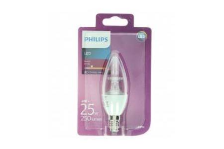 philips led 25w b35 e14 helder