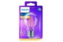 philips led filament standaardlamp 60w e27