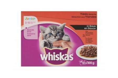 whiskas junior multipak 12 pak