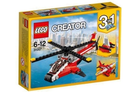 lego rode helikopter