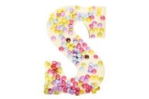 1 de beste chocolade letter wit confetti