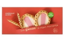 g woon melkbiscuit melk aardbei