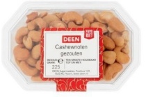 deen cashewnoten gezouten gebakken