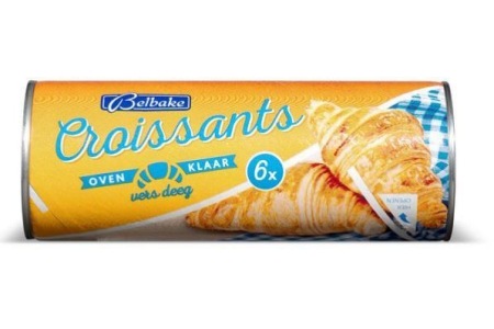 belbake croissants in blik