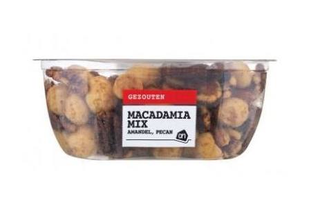 ah mix macadamia pecan amandel gezouten