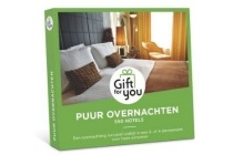 gift for you giftbox puur overnachten