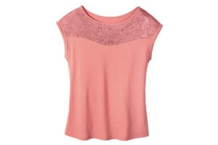 top met pailletten roze