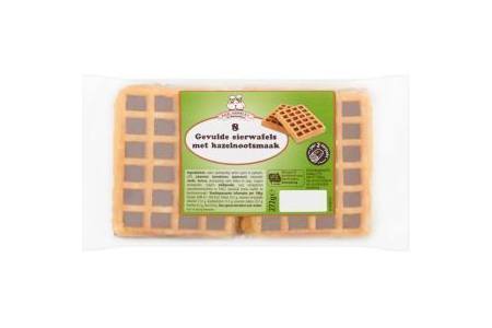 wafel janssen b v gevulde eierwafels met hazelnootsmaak 8 stuks 272g