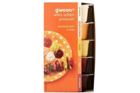 g woon gourmetsauzen 5 pack