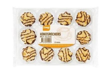 kokosrochers gechocolateerd