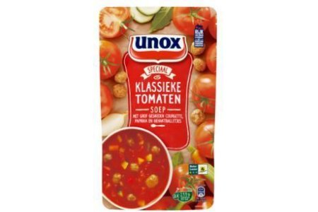 unox soep in zak klassieke tomatensoep