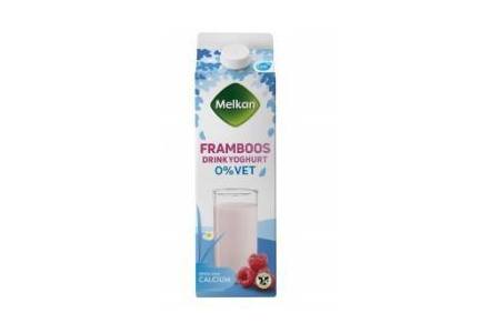 melkan drinkyoghurt framboos 0 vet