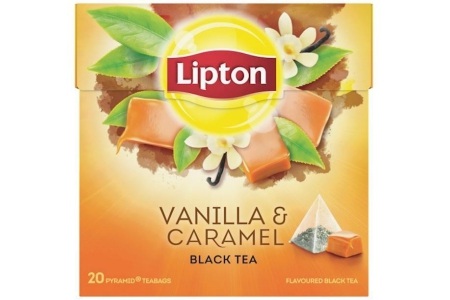 lipton vanilla en caramel black tea