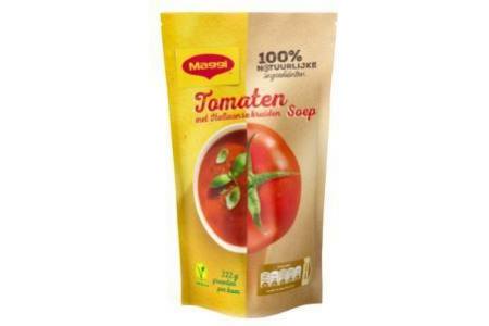 maggi soep in zak tomaat