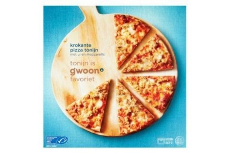 g woon krokante pizza tonijn 355 g