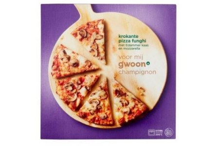 g woon krokante pizza funghi 365 g