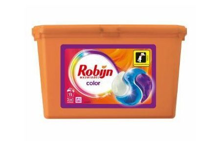 robijn vloeibaar wasmiddel 3 in 1 capsules color