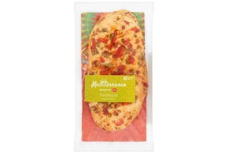 mediterraneo focaccia paprika en olives