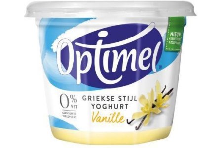 optimel griekse stijl yoghurt vanille
