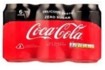 coca cola zero sugar 6x33cl