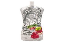 melkunie breaker high protein framboos granaatappel yoghurt 200 gram
