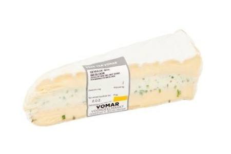 vomar brie gevuld met bieslook 180 g