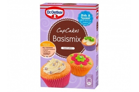 dr oetker basismix voor cupcakes naturel