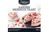 aardbei meringue taart