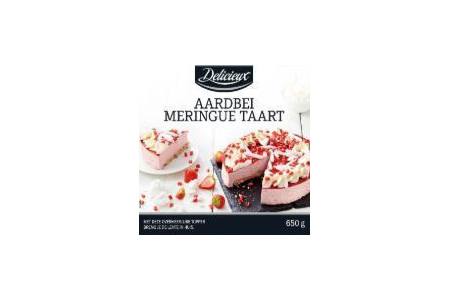 aardbei meringue taart