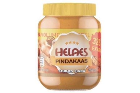 pindakaas met stukjes pinda