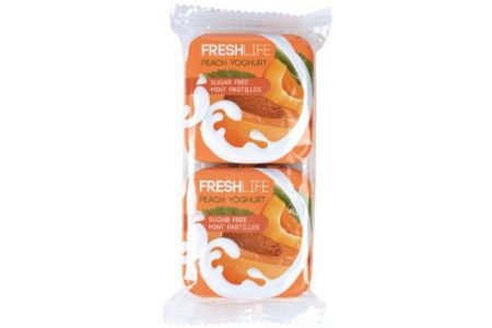 fruit yoghurt pastilles 2 pack peach yoghurt