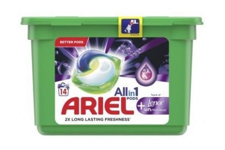 ariel 3 in 1 pods lenor