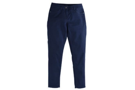 stretchbroek blauw